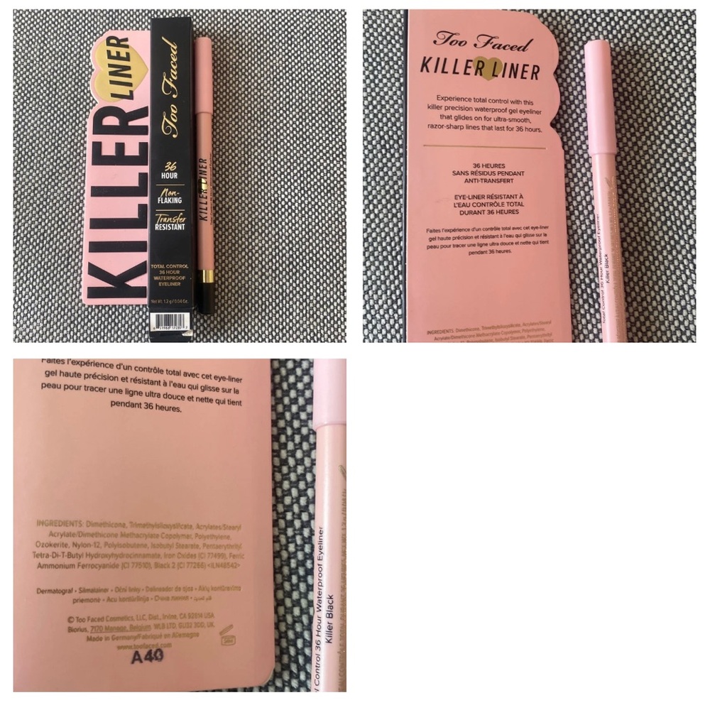 Too Faced Killer Liner- Killer Black shade
